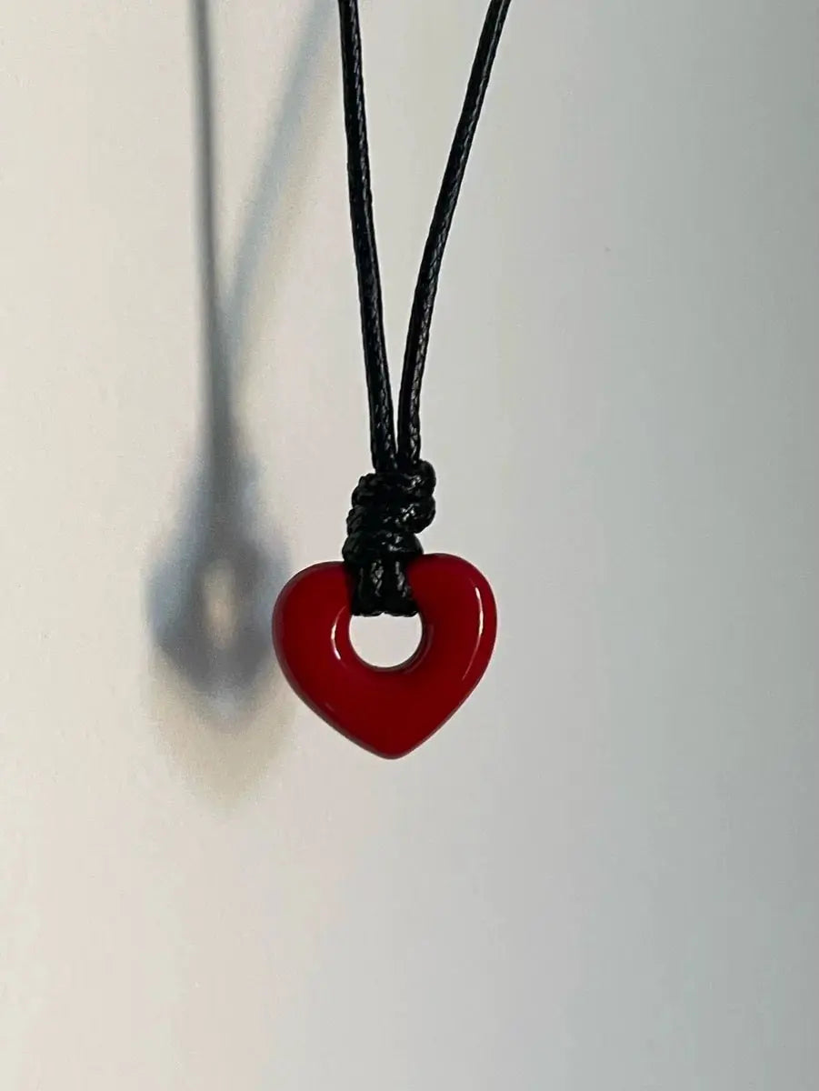 'Out of Time' Heart Shape Hollow Necklace AlielNosirrah