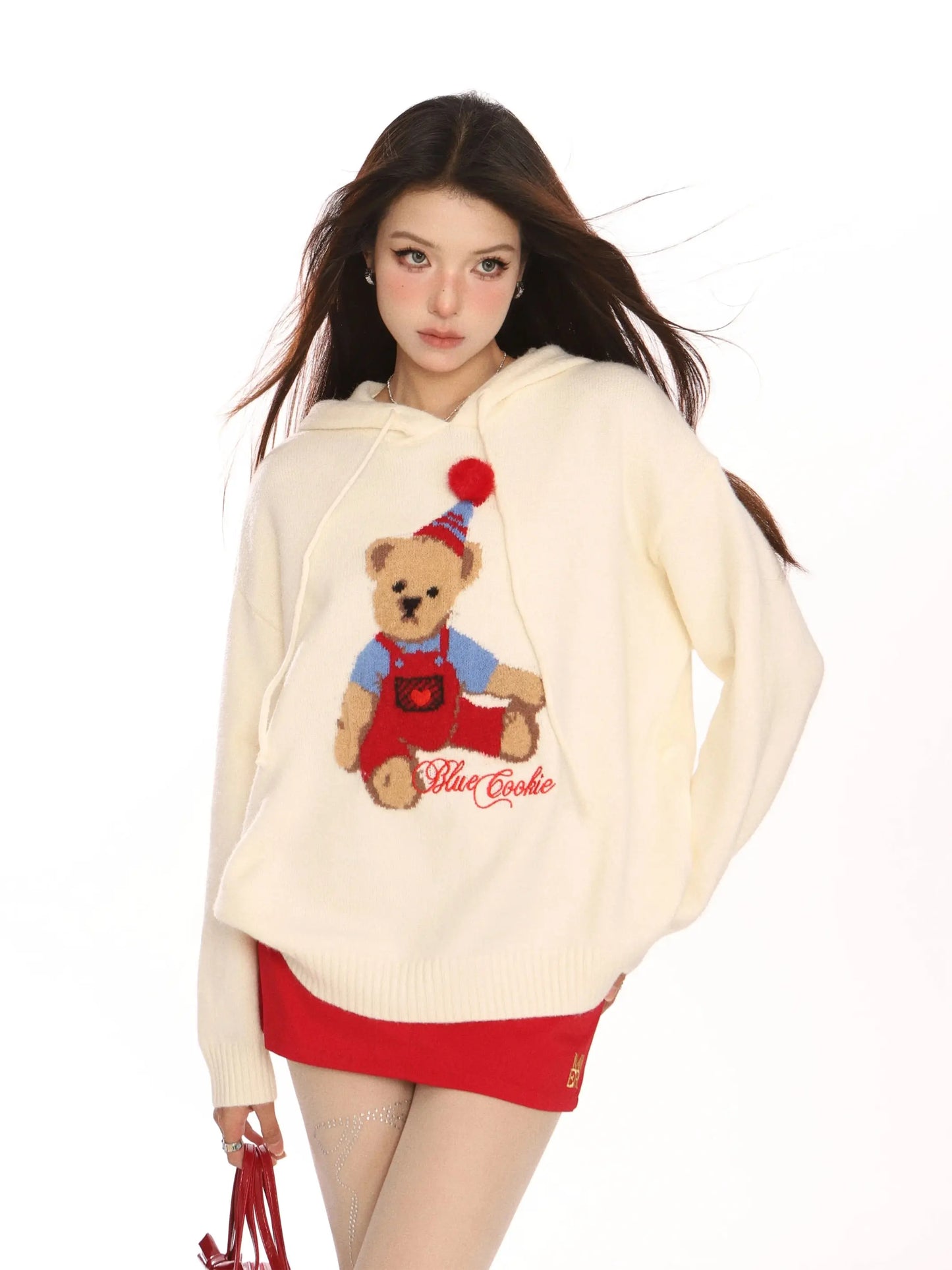 'Party Up' Holiday Christmas Oversized Knitted Sweater AlielNosirrah