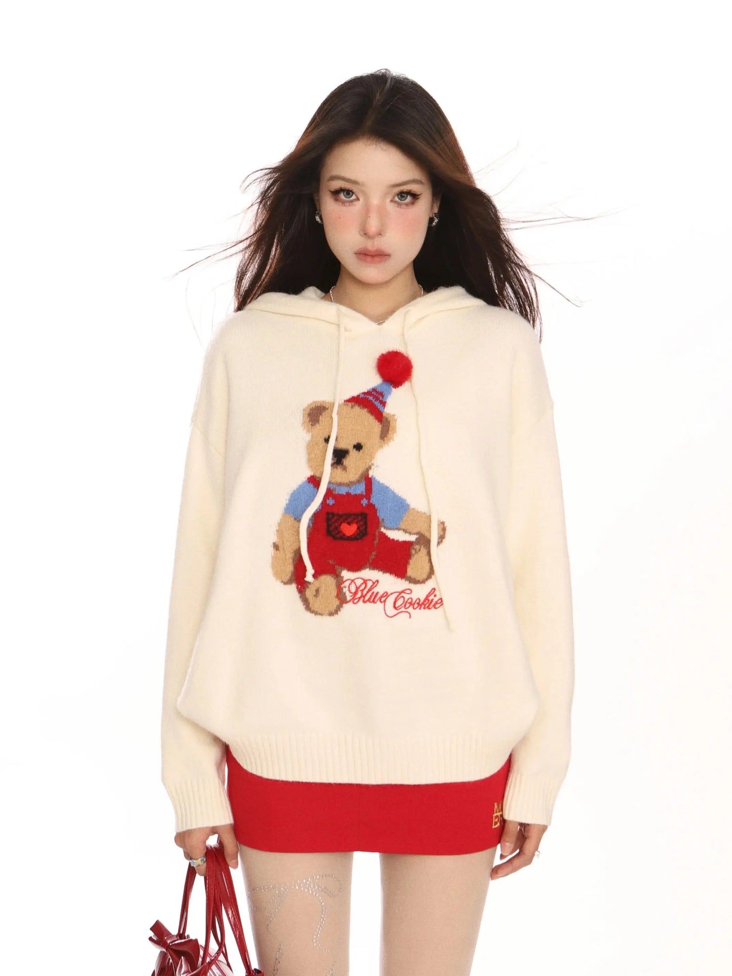 'Party Up' Holiday Christmas Oversized Knitted Sweater AlielNosirrah