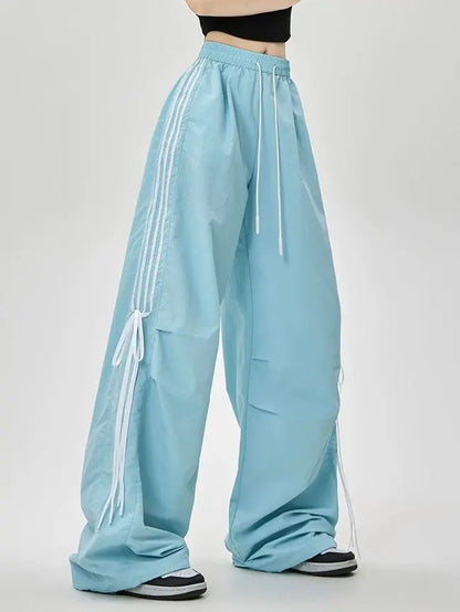 'Pineapple' Streetstyle Oversized Pastel Blokecore Ribbon Pants AlielNosirrah