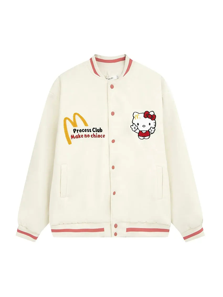 'Princess Club' Kawaii Streetstyle Kitty Bomber Jacket AlielNosirrah