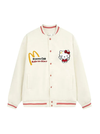 'Princess Club' Kawaii Streetstyle Kitty Bomber Jacket AlielNosirrah