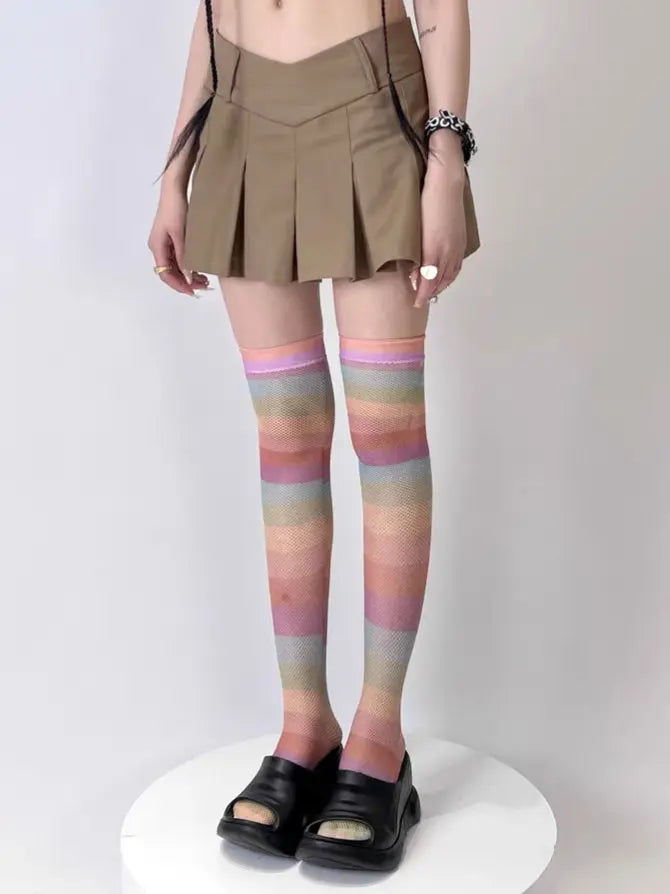 'Rainbow babe' Y2k Harajuku Pastel Tights AlielNosirrah