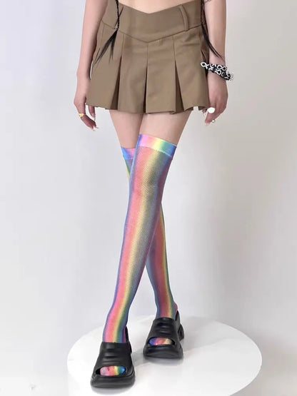 'Rainbow babe' Y2k Harajuku Pastel Tights AlielNosirrah