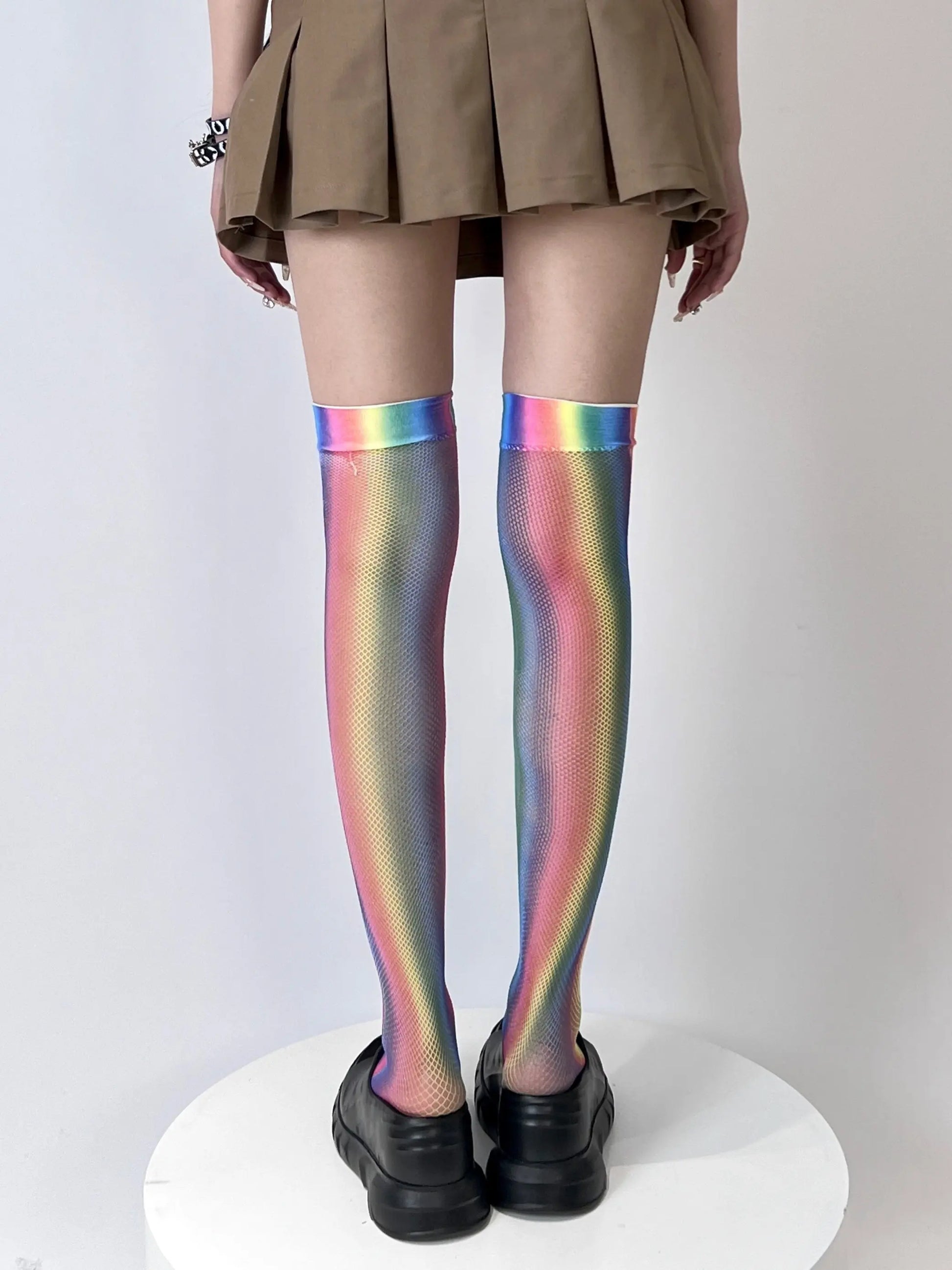 'Rainbow babe' Y2k Harajuku Pastel Tights AlielNosirrah