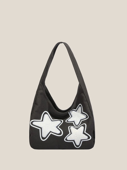 'Retro Star' Y2k Fleeced Star Underarm Bag AlielNosirrah