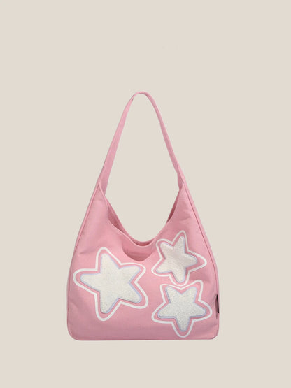 'Retro Star' Y2k Fleeced Star Underarm Bag AlielNosirrah