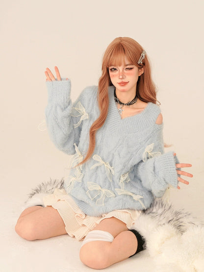 'Salted Cake' Kawaii Ribbon Sweater AlielNosirrah