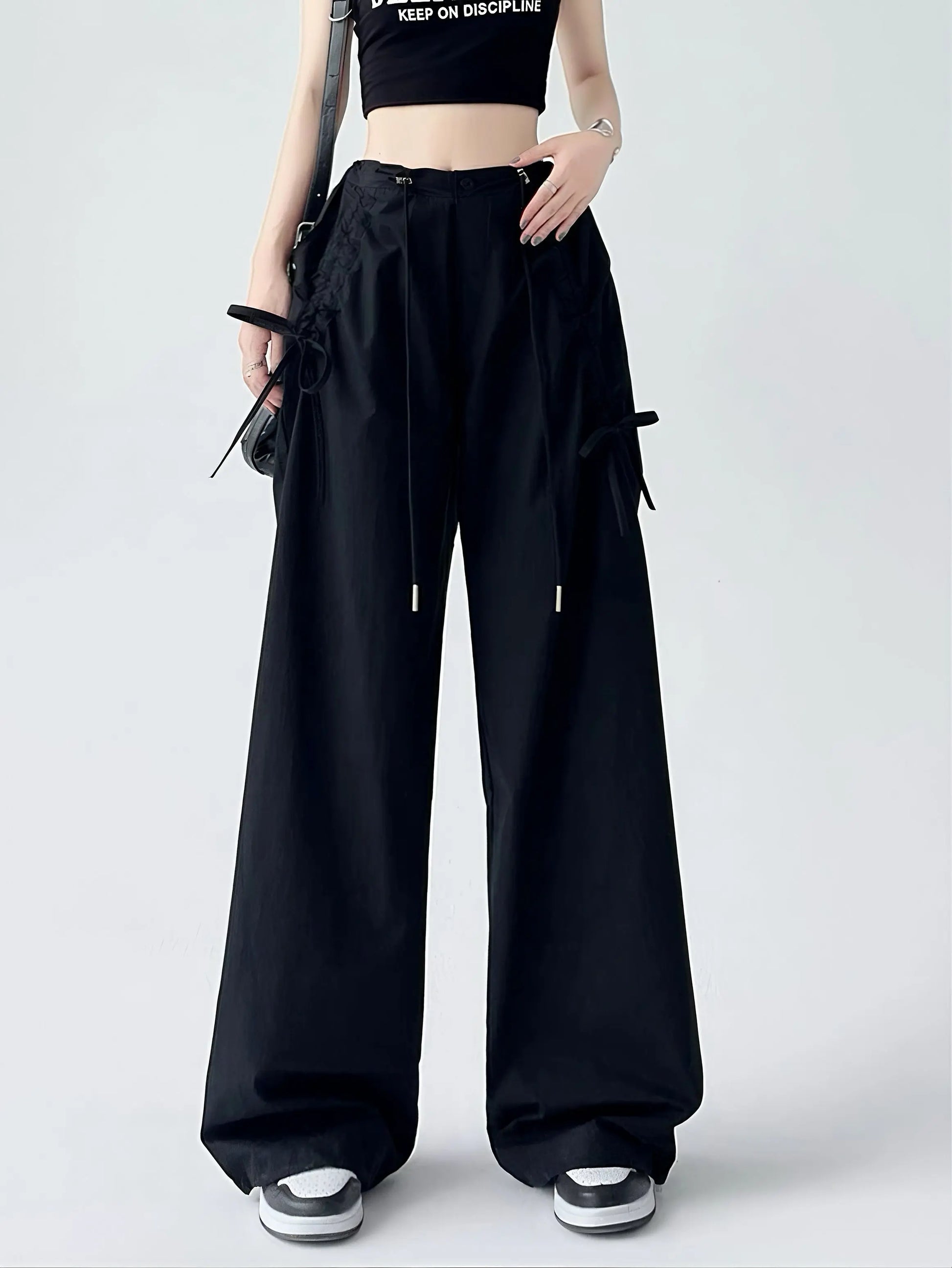 'Sea Salt' Streetstyle Oversized Soft Macaroon Bloke core Ribbon Pants AlielNosirrah