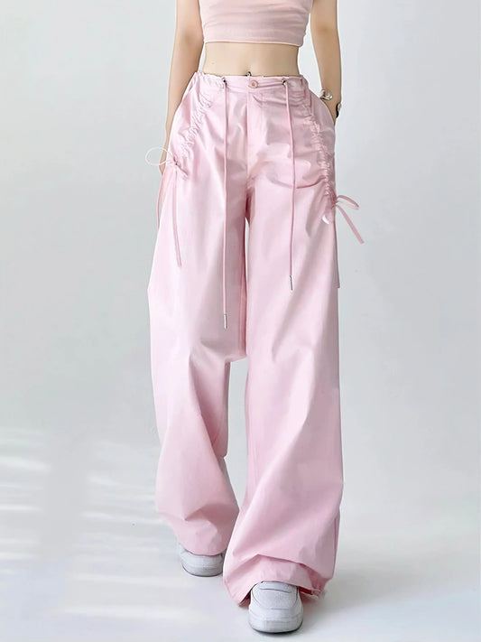 'Sea Salt' Streetstyle Oversized Soft Macaroon Bloke core Ribbon Pants AlielNosirrah