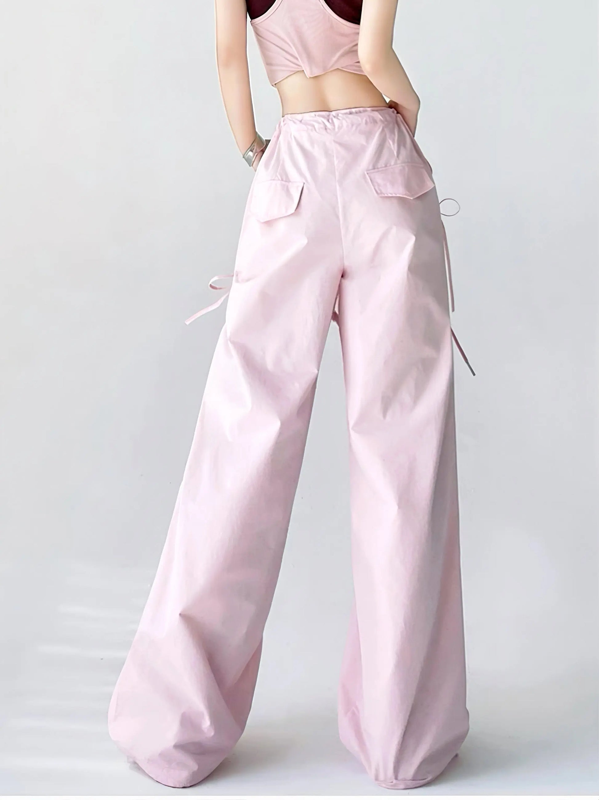 'Sea Salt' Streetstyle Oversized Soft Macaroon Bloke core Ribbon Pants AlielNosirrah