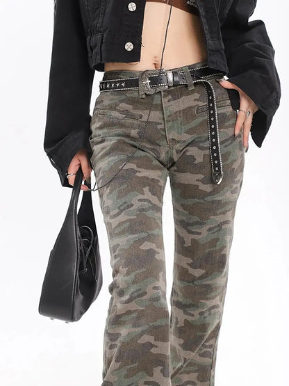 'Set The Tone' Streetstyle Graffiti Camouflage Bell Bottoms Pants AlielNosirrah