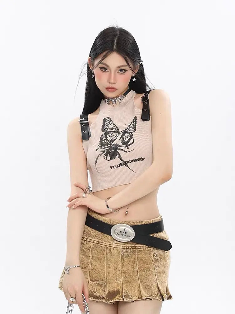 'She's Mine' Butterfly Spider Buckle Tank Top AlielNosirrah