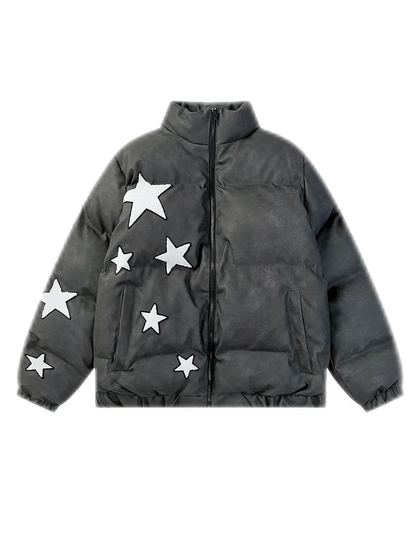 'Ski Star' Kawaii Streetstyle Fleeced Star Pattern Jacket AlielNosirrah