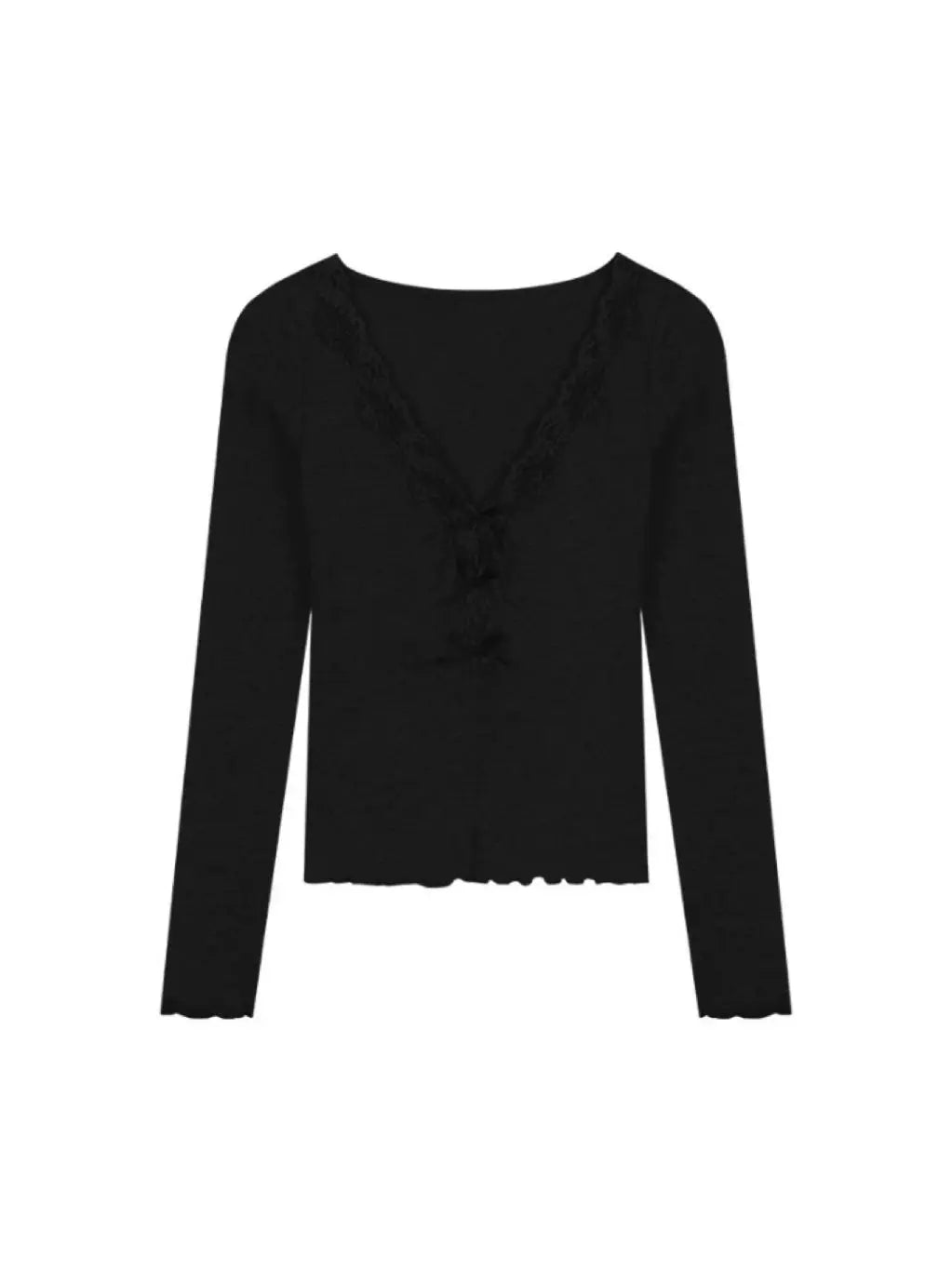 'So Sure' Coquette Ribbon Flattering Long Sleeve Shirts AlielNosirrah