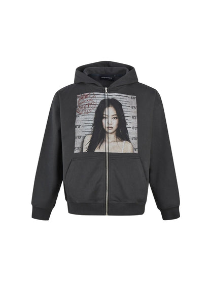 'Solo' Streetstyle Oversized Unisex Jennie Prints Hoodie AlielNosirrah