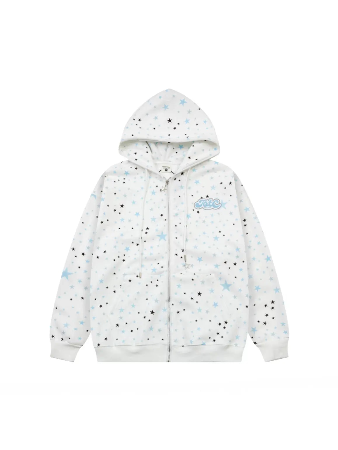 'Starry Night' Oversized Star Pattern Hoodie Jacket AlielNosirrah