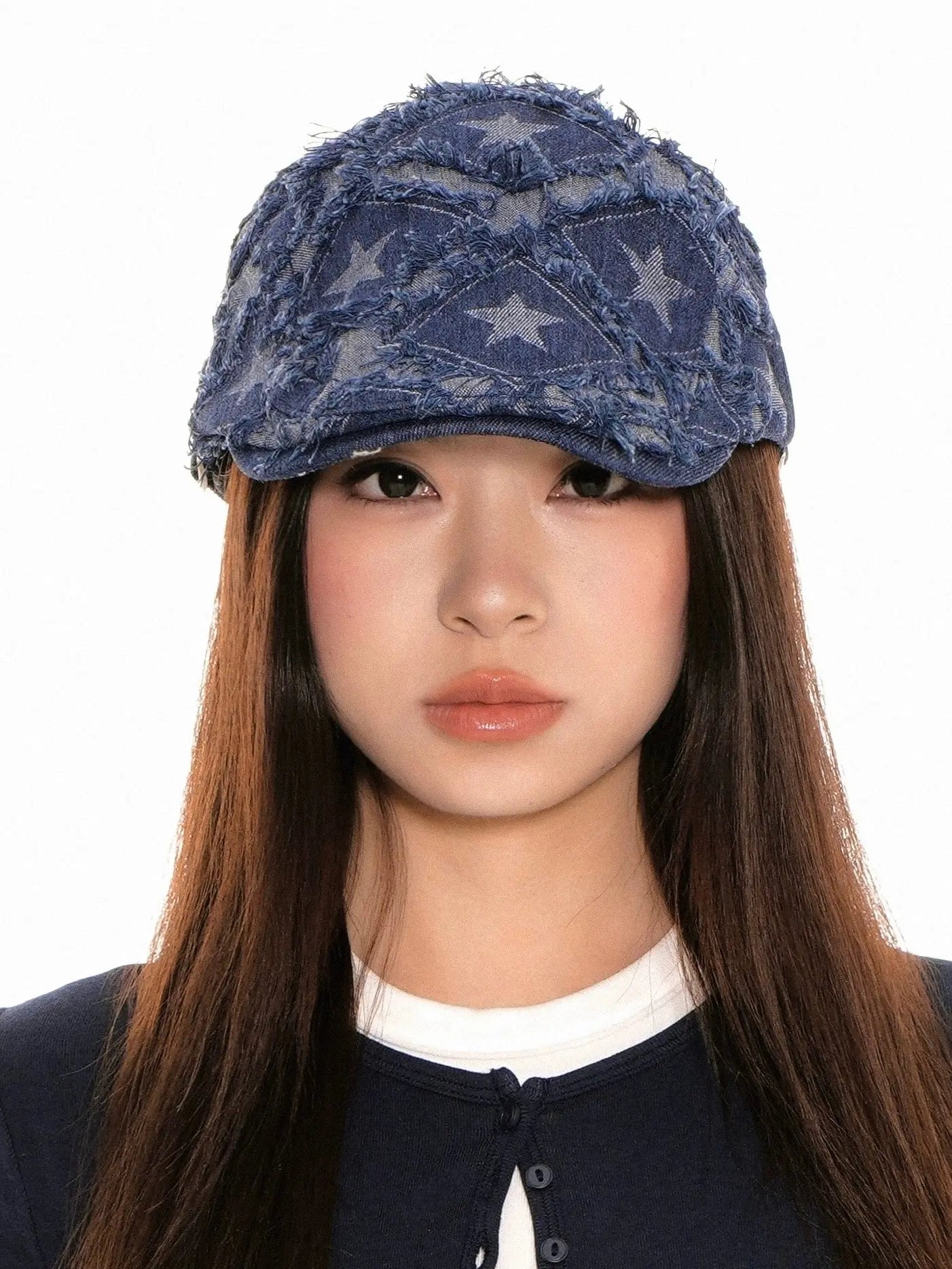 'Supernatural' Retro Kpop Distressed Star Beret Hat AlielNosirrah