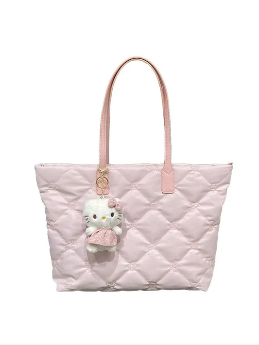 'Sweet Peach' Kawaii Soft Pink Kitty Pendant Hand Bag AlielNosirrah