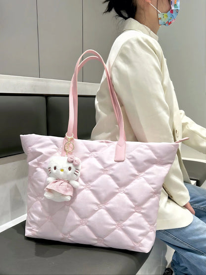 'Sweet Peach' Kawaii Soft Pink Kitty Pendant Hand Bag AlielNosirrah