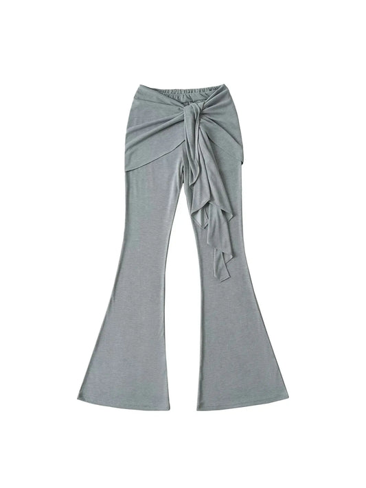 'Venus' Casual Soft Comfy Tie Up Bell Pants AlielNosirrah