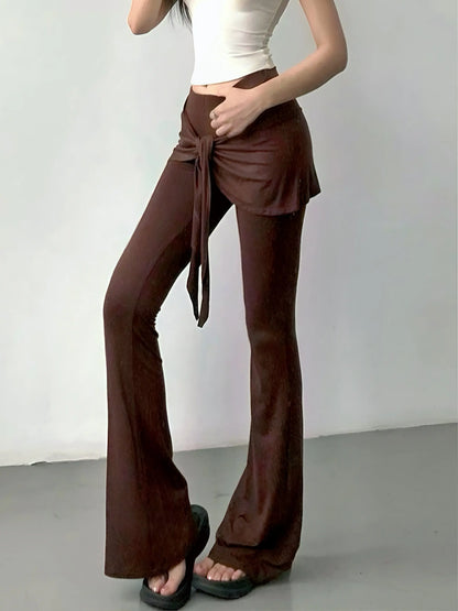 'Venus' Casual Soft Comfy Tie Up Bell Pants AlielNosirrah