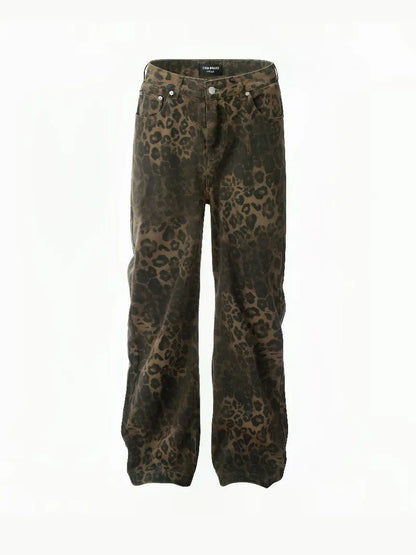 'Wild Spirit' Streetstyle Cheetah Prints Oversized Cargo Pants AlielNosirrah