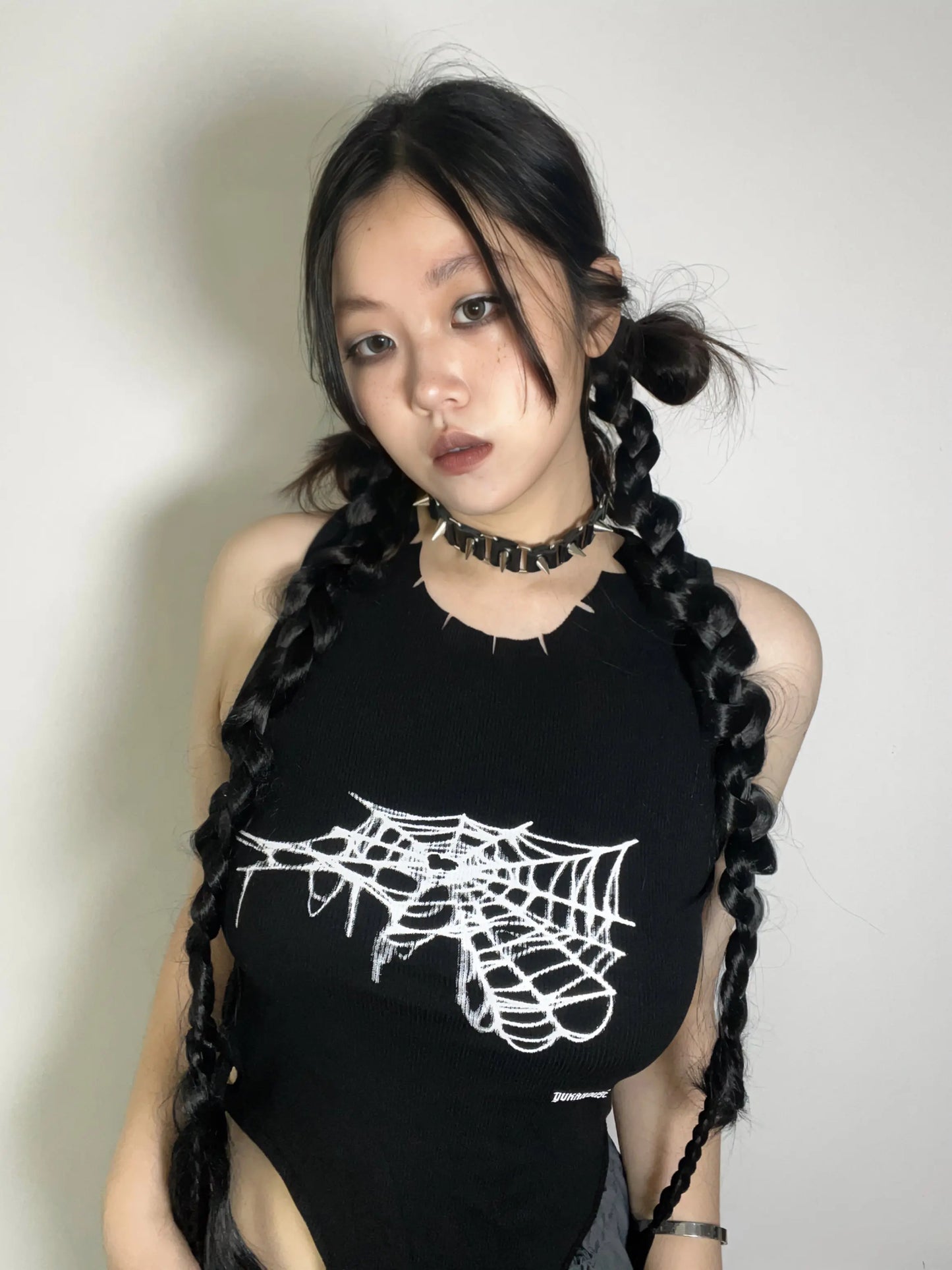 'Wolf Spider' Grunge Spider Web Tank Top AlielNosirrah