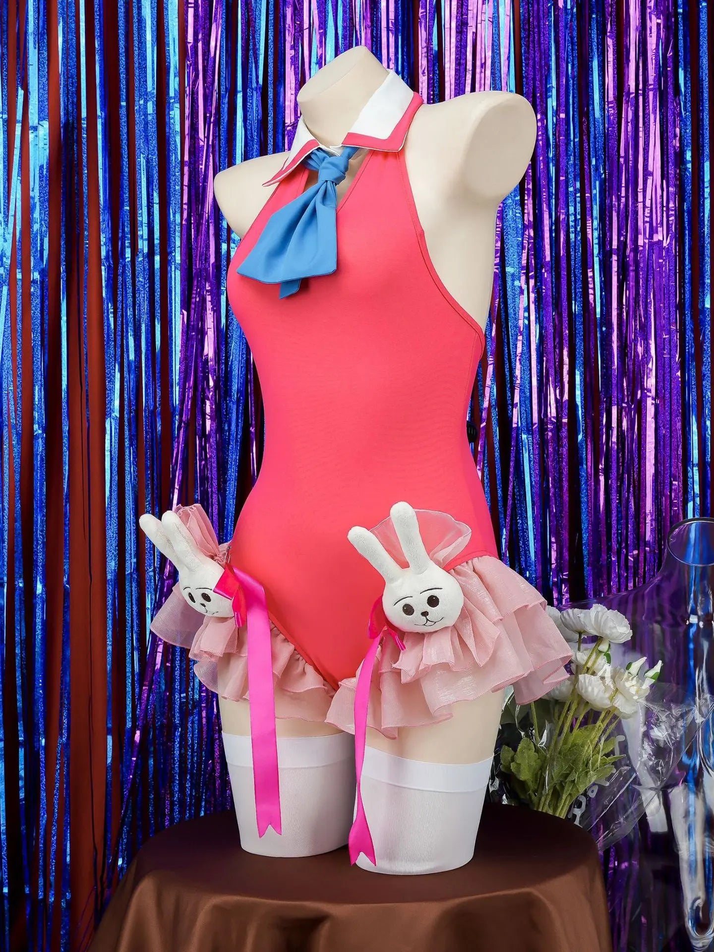 hoshi no eye Anime Girl Bunny Pink Bodysuit