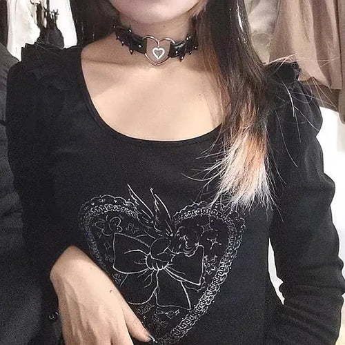 AlielNosirrah- 'Flesh' Punk Leather Goth Choker