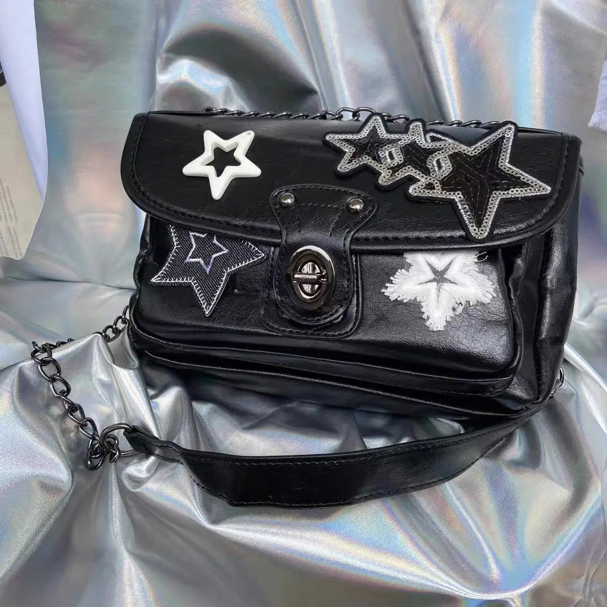 AlielNosirrah- 'Blink' Star Pattern Vintage Crossbody Bags