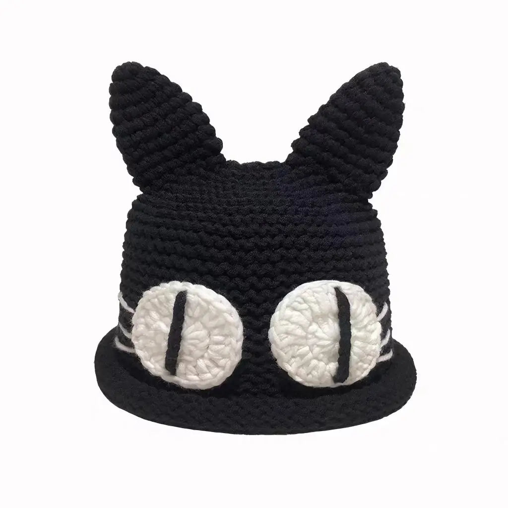 'Chinchilla Emo Style Cat Ears Knitted Hat AlielNosirrah