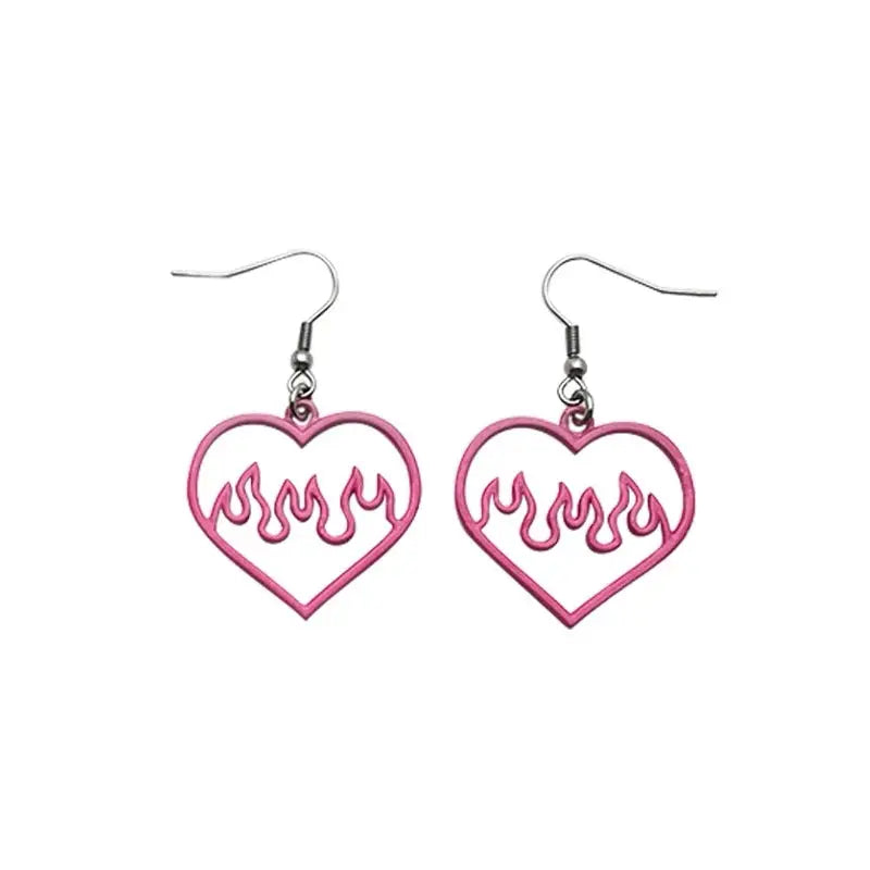 'Crazy in love' Neon Heart Earrings AlielNosirrah