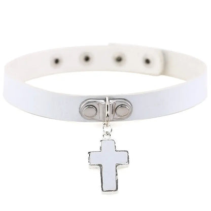 'Guardian Angels' Cross Pendant Choker AlielNosirrah