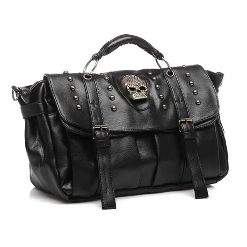 'Reborn' Dark Goth Skull Bag - AlielNosirrah