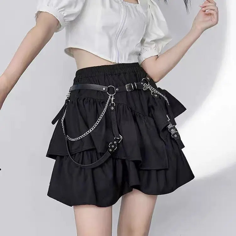 'Rock Cake' Ruffle Elastic Waistband Skirt AlielNosirrah